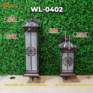 Đèn trụ cổng năng lượng mặt trời WL-0402