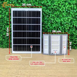 Đèn pha năng lượng mặt trời Oriana DB3 Pro 200W