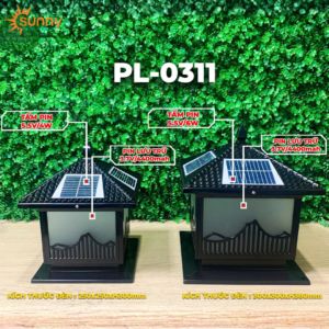 Đèn trụ cổng năng lượng mặt trời PL-0311