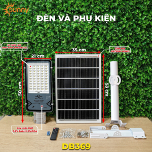 Đèn đường năng lượng mặt trời Oriana DB-369