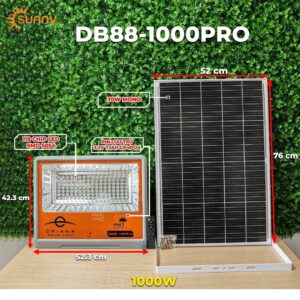 Đèn pha năng lượng mặt trời ORIANA DB88-1000PRO 1000W