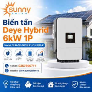 Biến tần Deye Hybrid 6kW 1P