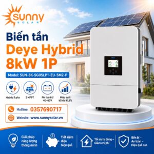 Biến tần Deye Hybrid 8kW 1P