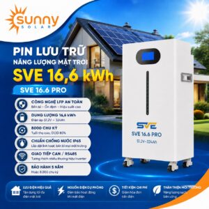 Pin lưu trữ năng lượng mặt trời SVE 16,6kWh