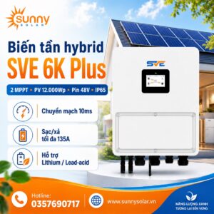 Biến tần hybrid SVE 6K Plus