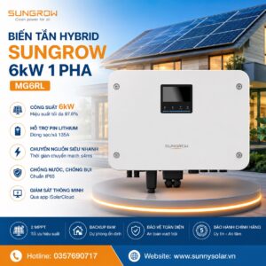 Biến tần Sungrow Hybrid 6kW 1 Pha