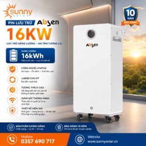 Pin lưu trữ năng lượng mặt trời Absen 16kWh