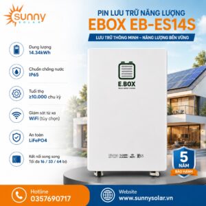 Pin lưu trữ năng lượng mặt trời Ebox 14.34kWh