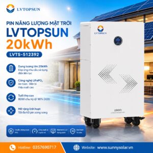 Pin lưu trữ năng lượng mặt trời LVTOPSUN 20kWh