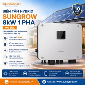 Biến tần Sungrow Hybrid 8kW 1 Pha
