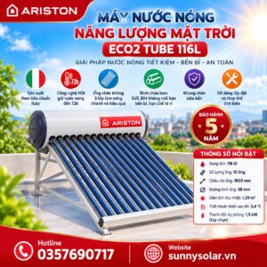 Máy Nước Nóng Năng Lượng Mặt Trời Ariston ECO2 TUBE 116L