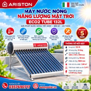 Máy Nước Nóng Năng Lượng Mặt Trời Ariston ECO2 TUBE 132L