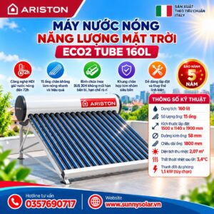 Máy Nước Nóng Năng Lượng Mặt Trời Ariston ECO2 TUBE 160L