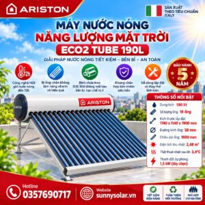 Máy Nước Nóng Năng Lượng Mặt Trời Ariston ECO2 TUBE 190L